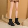 Women’s Winter Boots Casual Short Boots Girl Booties Black Warm Ankle Boots with Fur Plus Size