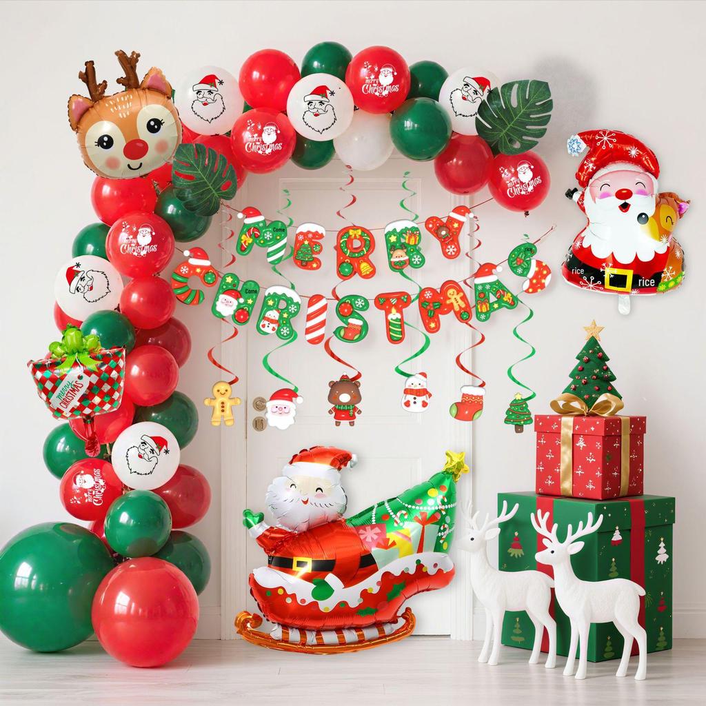 New Christmas Balloon Set - Gold Bells & Snowflake Foil Balloons