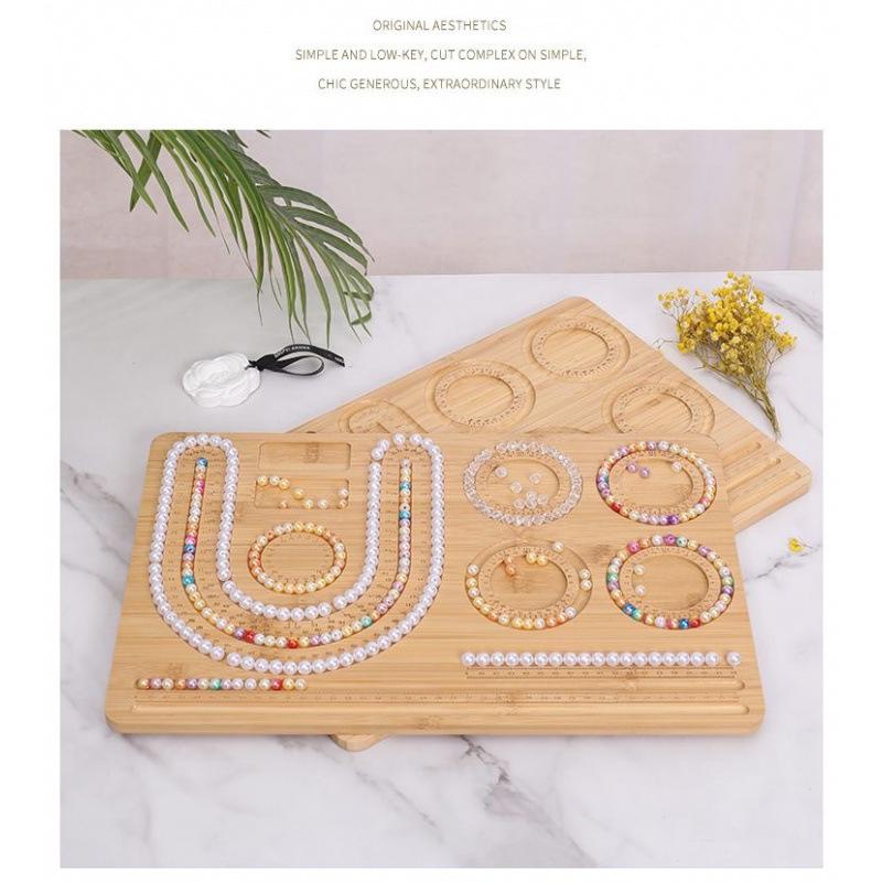 Jewelry Design Plate for Beaded Necklaces, Bracelets, Wenwan, and Weaving Tool Storage