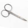 Exquisite Fashion Stainless Steel Round Head Nose & Eyebrow Scissors for Beauty, Trimming False Eyelashes, and Swim-Ready Sandblasting.