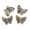 100Pcs/Lot Butterfly Small Charms Necklace Filigree Wraps Pendants Earring Connectors For DIY Jewelry Making Accessories