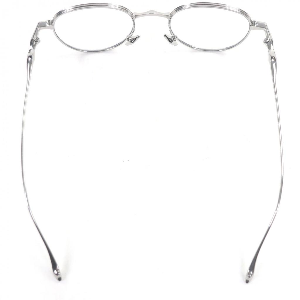 Excellent GENTLE MONSTER Glasses BOLD Boston Frame Silver Titanium mens Used