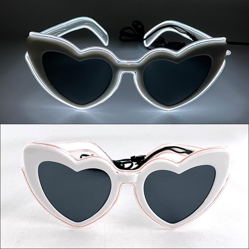 Light Up Led Glasses Neon Party Luminous Glasses EL Wire Glowing Sunglasses Novelty Gift for Adult Glow Bright Light Supplies