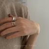 Korean-Style S925 Sterling Silver Ring - Simple, Retro, Trendy Index Finger Ring for Women