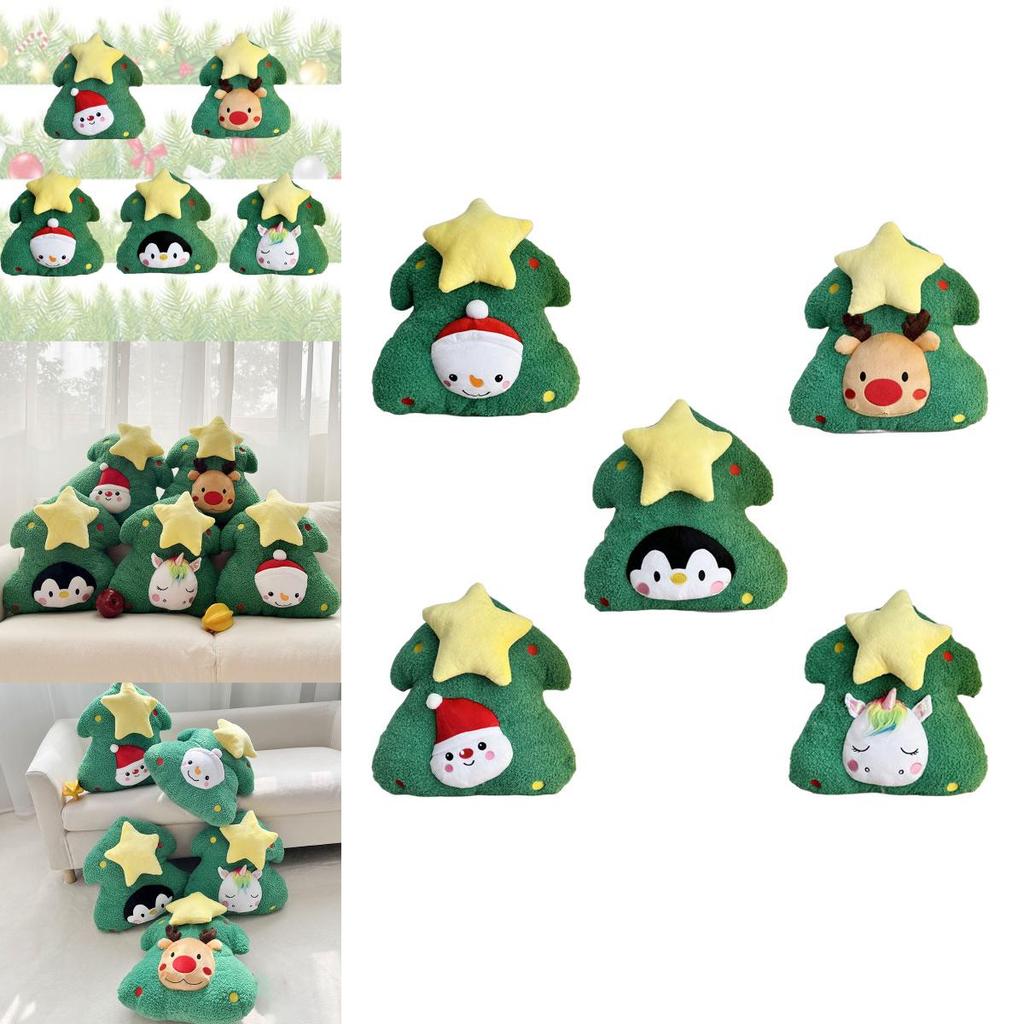 Verwandelbares Weihnachtsbaum-Wurfkissen Plüschtier Geschenk für Mädchen 45cm Höhe