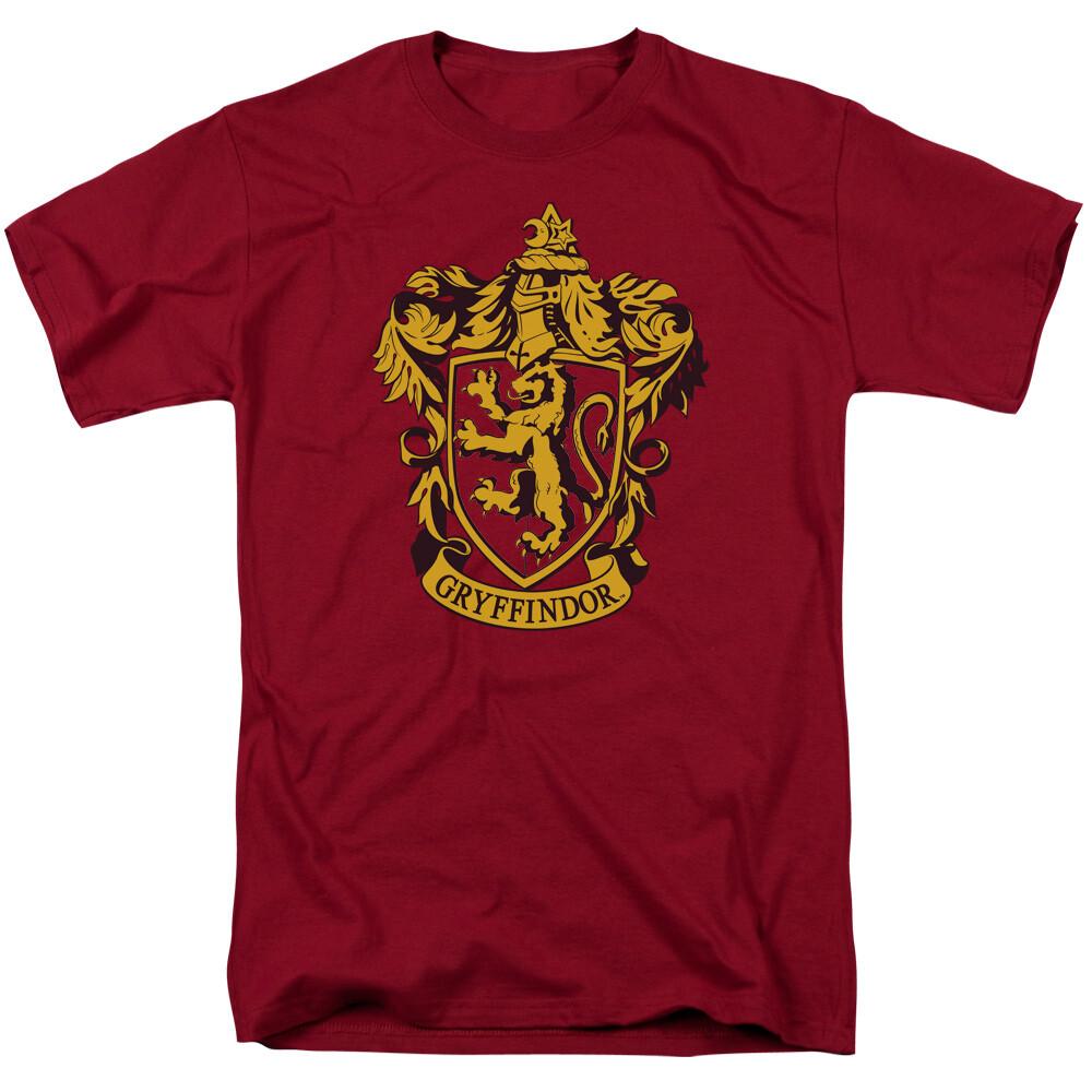 Harry Potter Gryffindor Crest T Shirt Mens Licensed Wizard Movie Cardinal M