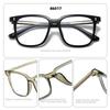 Stylish Rice Nail Large Frame Simple Geometric Design Anti-blue Light Reading Glasses