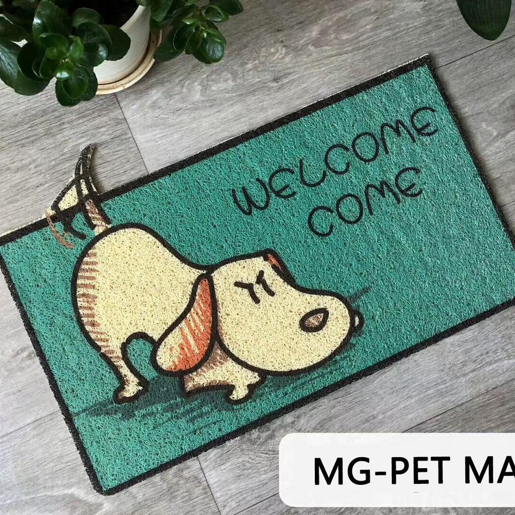 Cartoon Welcome Entrance Doormats Carpets Rugs for Home Bath Living Room Floor Stair Kitchen Hallway Non-Slip Cat Dog Pet Gamer