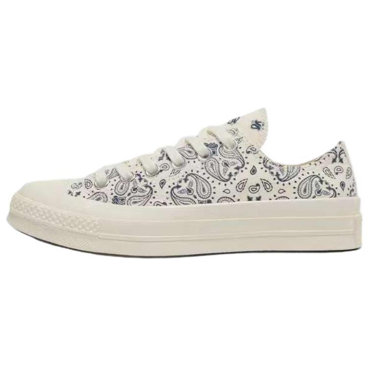 Converse 1970s Cashew Flower Series Comfortable Versatile Low Top Canvas Shoes Unisex Sneakers White A15752C