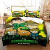Cool Eddsworld Classic British Flash Cartoon Edd Green Hoodie Tom Blue Matt Purple Tord Red Bedding Set Duvet Cover + 2 Pillowca