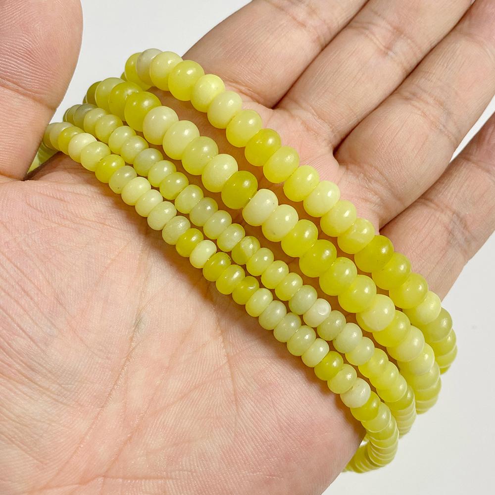 4X6/5X8MM Natural Crystal Stone Abacus Beads Loose Rondelle Spacers Bead Charm For Jewelry Making Bracelet Accessories Finding