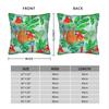 Tropical Parrot Palm Pillow Cover  Square Cushion Cover Fashion Pillow Case For Living Room Bed Chair
