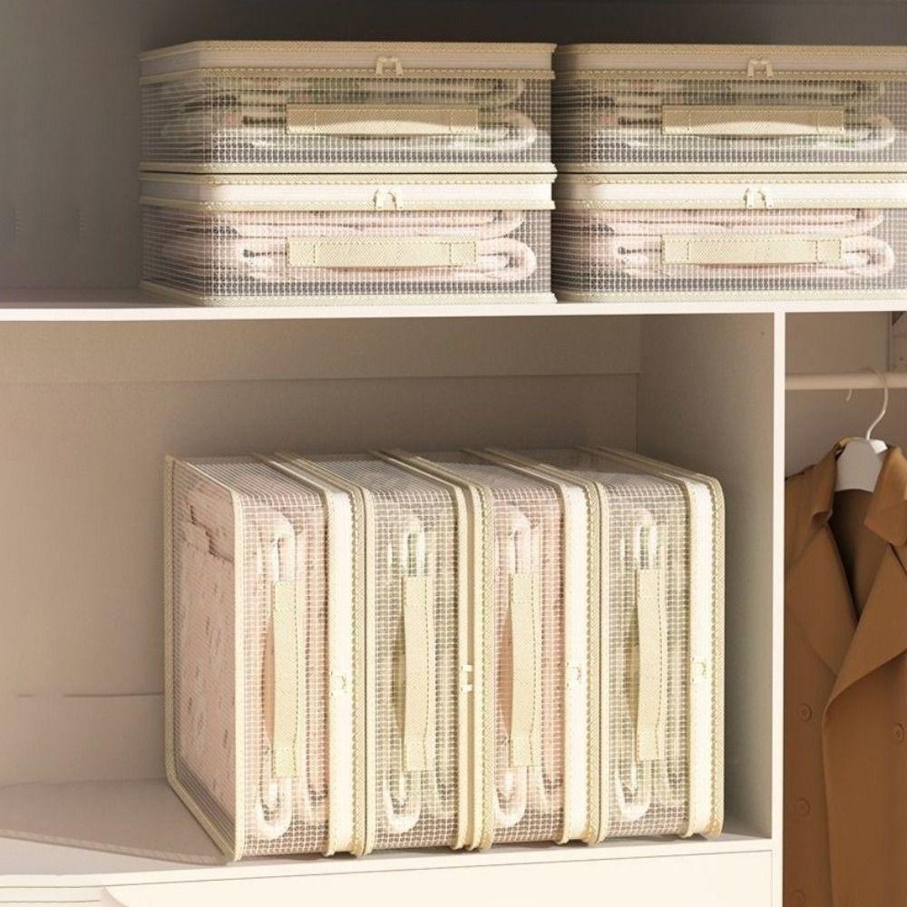 2Pcs Transparent Blanket Pillow Storage Container Large Capacity Blanket Sorting Bags  Wardrobe