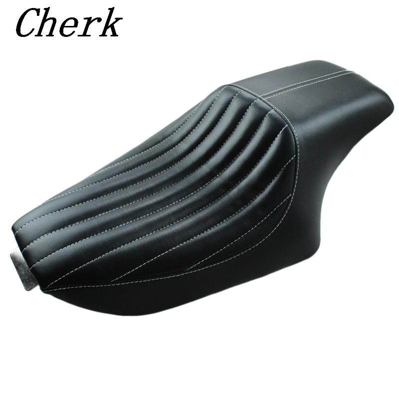 

Motorcycle Leather Two Up Driver Front Rear Passenger Seat For Harley Sportster XL iron 883 1200 48 Forty-eight 2004-2016 Model 2