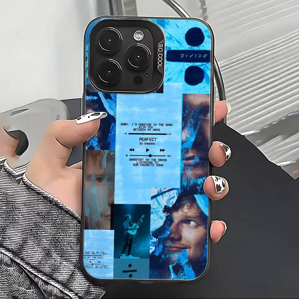 Ed Sheeran Hot Singer Phone Case For iPhone 17,16,15,14,13,12,11 Plus,Pro Max,XS,Colorful Silver Black Cover