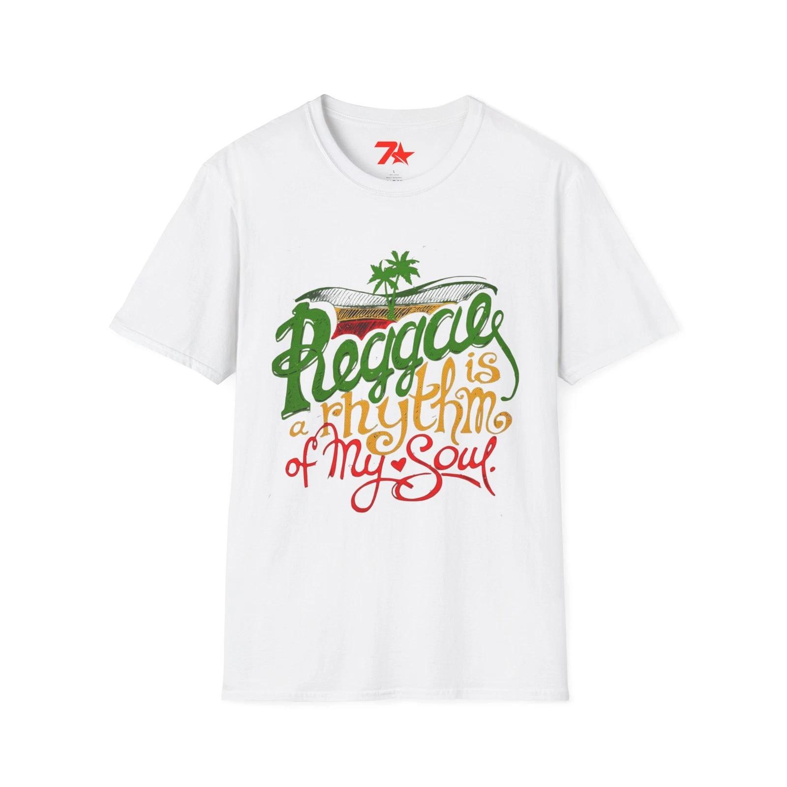 Reggae Is Rhythm For My Soul Unisex Soft style T shirt L