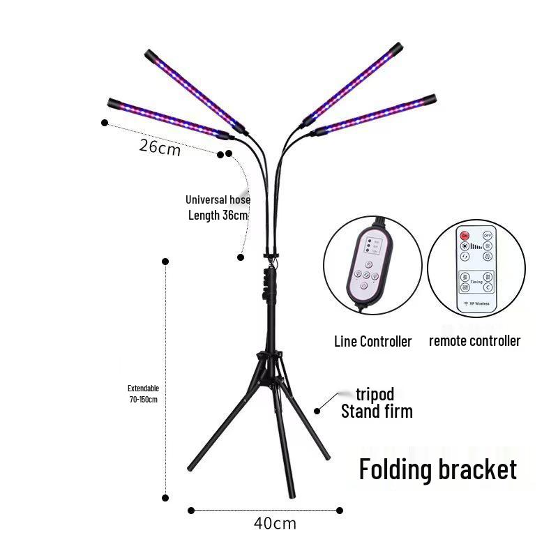 LED Full Spectrum Timer Plant Growth Light for Aquariums and Seedlings