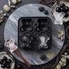 4-Cavity Craft Baking Mould Reusable Silicone Ice Cubes Maker Mould Heat-Resistant for Chocolate Candy Cupcake Topper Decorating