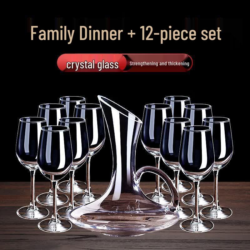 Youluo Handmade Crystal Wine Glass & Decanter Set