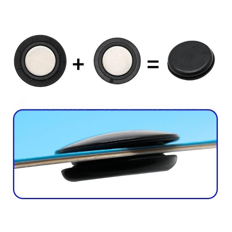 8/10 Pezzi Clip per Pettorale da Gara per Corridori Maratone Fissaggio Pettorale Magneti Facili da Usare Fibbie per Numero di Gara in Bianco Nero