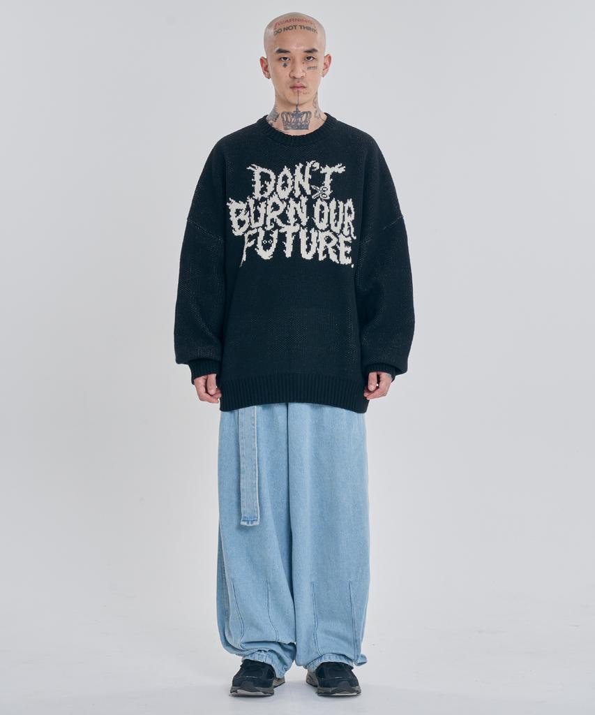 AJOBYAJO [Pba] Dbof Wool Knit Sweater [Black]