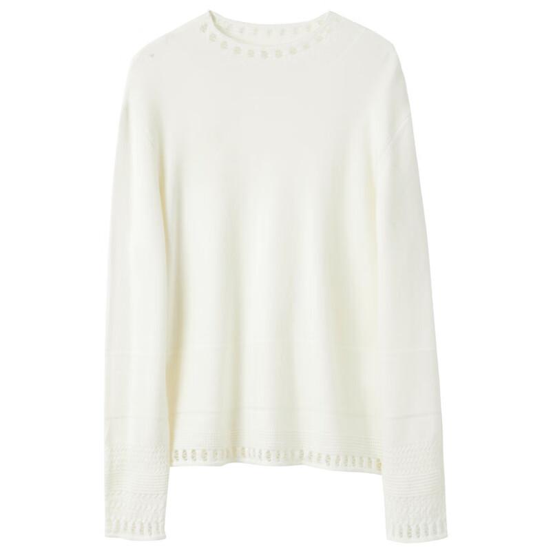 Sancai Women's Loose Hollow Knit Sweater