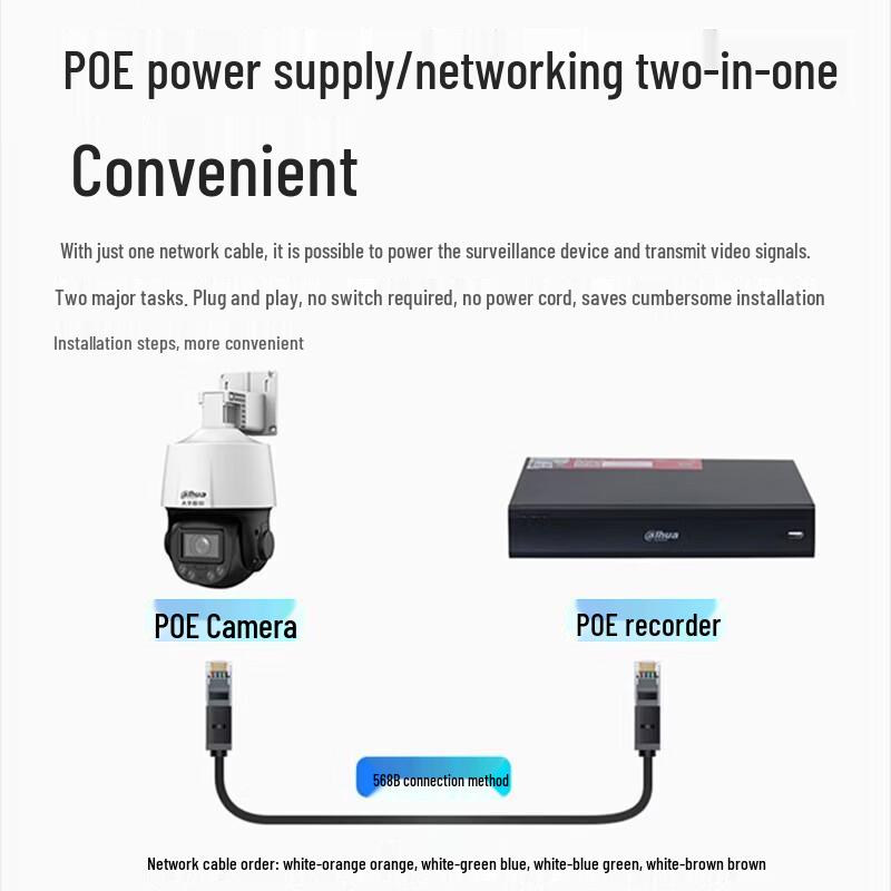 Dahua 4MP PoE Outdoor PTZ Security Camera CN Plug (adapter Included)