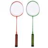 Steel Alloy High Elastic Sponge Handle Badminton Racket Set Training Racquets with Bag