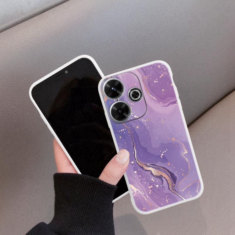Marble Soft Silicon Case For Xiaomi Redmi Note 13 Pro 13C 14T 15 Poco C65 Samsung A55 A35 M34 M35 S24 FE S25 Huawei Honor 200 iPhone Shockproof Cover