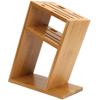 Bamboo Knife Holder Inclined Kitchen Knife Holder Multifunctional Bamboo Rack Hollow Ventilation