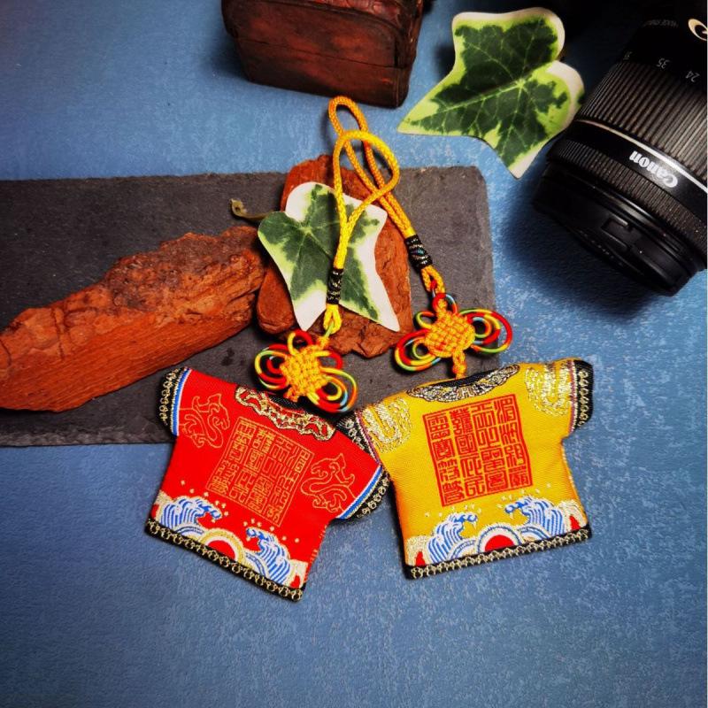 999 Pure Gold Cartoon Mazu Car Hanging Amulet - Blessing Souvenir