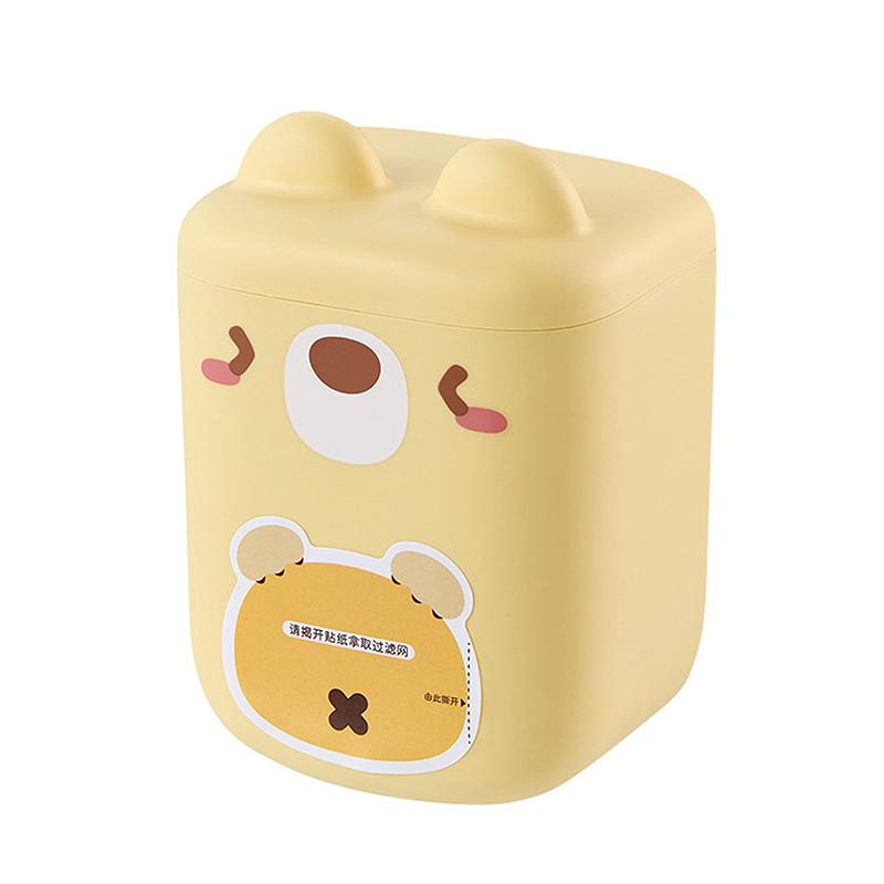 

100 шт. Одноразовый сетчатый мешок-фильтр для кухонной раковины с выдвижным контейнером, сетчатый карман для сбора кухонного мусора жёлтый