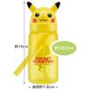 Skater Straw Bottle 350ml Die Cut with Straw Water Bottle Pokemon Pikachu PBS3STD-A