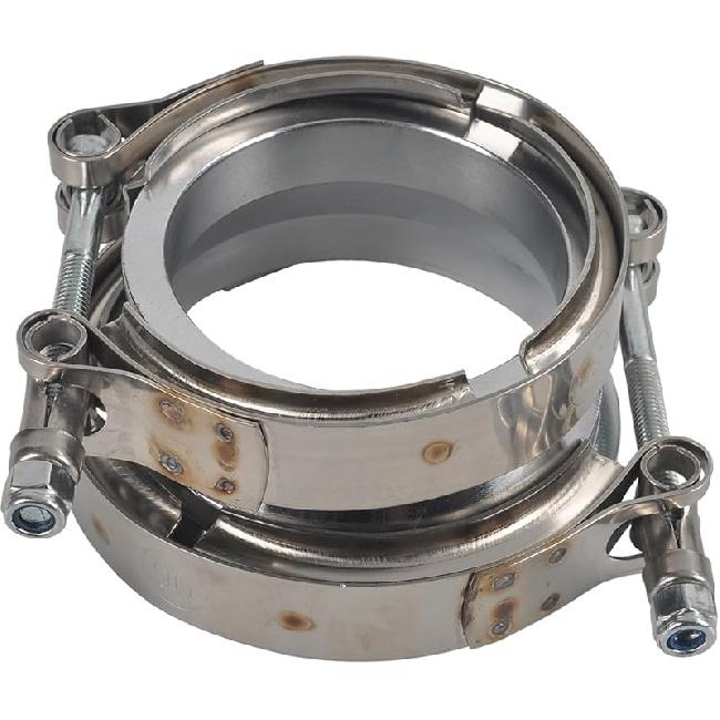 T304 Stainless Steel 3.0" ID To 4.0" ID Exhaust V-Band W/Clamps 3.0 Adapter Flange Reducer