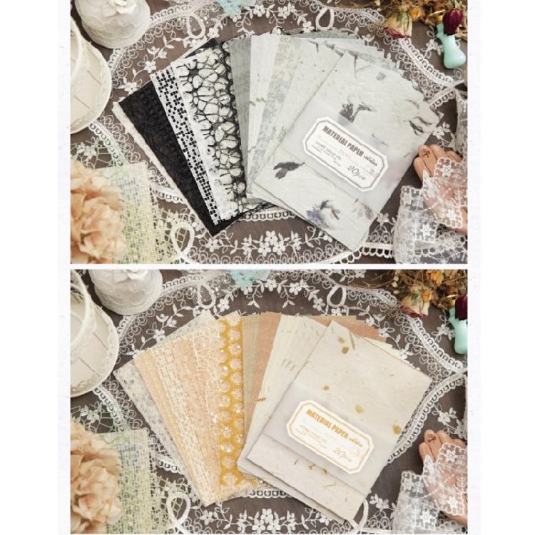 20 Sheets Aesthetic Decorative Paper Scrapbooking Embellishment Paper for Journal Photo Album Picture Frames