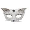 Halloween Lace Mask Half Face Female Masquerade Cosplay Animal Cat Face Black Mask