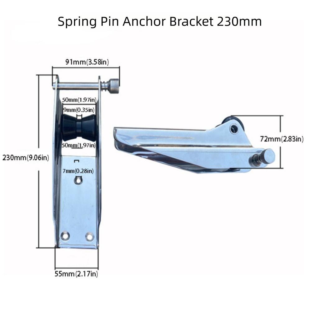 Heavy Duty Bow Roller Stainless Steel 316 Marine Roller Upgrade Bracket Bubber Rollers  Marine Use
