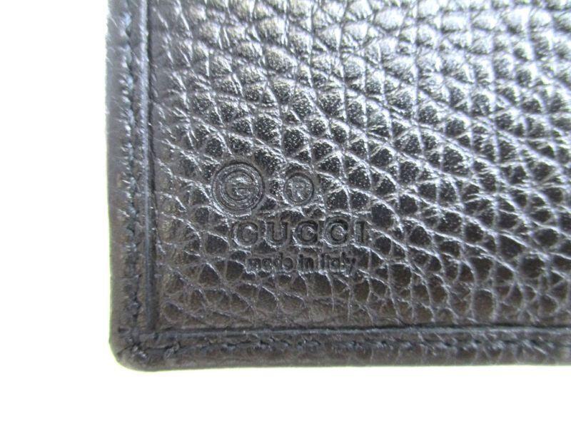 Authentic GUCCI Soho Interlocking G Black Leather Trifold Wallet Purse #9715  Refurbished