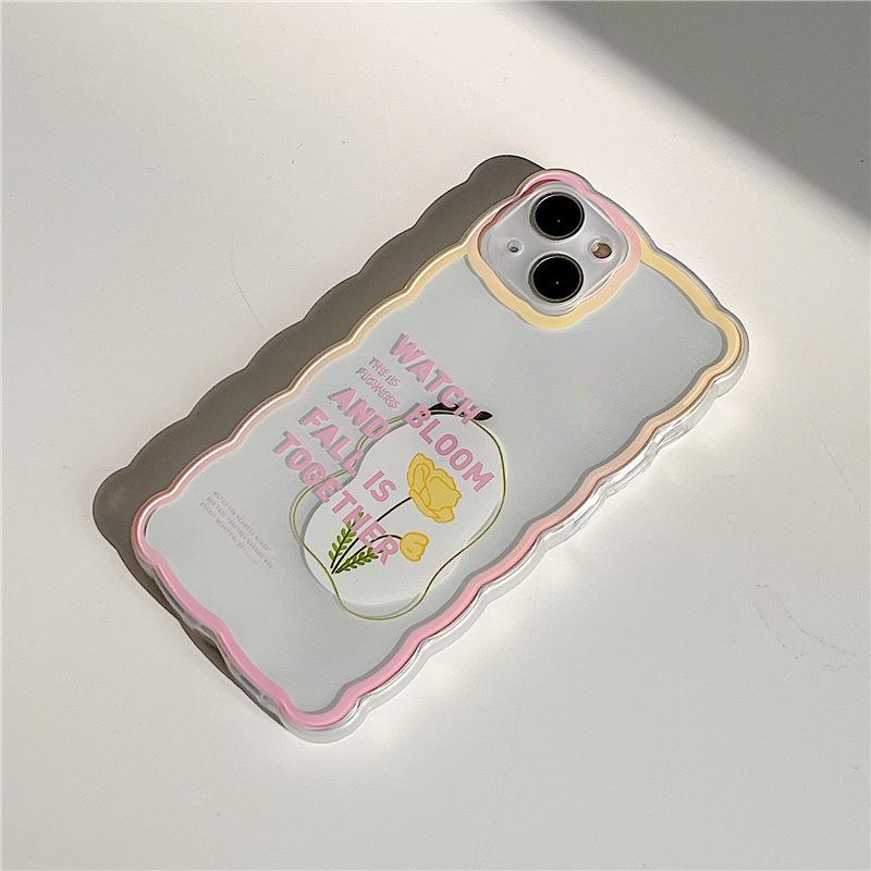 

Zhitai Big Wave Floral Mobile Case for iPhone 15 Pro/14/XS/6/7/8 iPhone 12 Mini