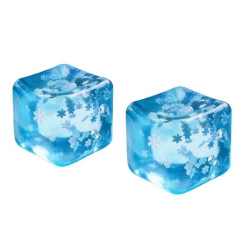 Cubetti di Ghiaccio Fiocco di Neve Squishy, Lento Ritorno, Giocattolo Sensoriale Fidget, Cubetti di Ghiaccio Morbidi, Sollievo dallo Stress, Giocattolo da Spremere, Esercizio per le Mani, Strumento Calmante