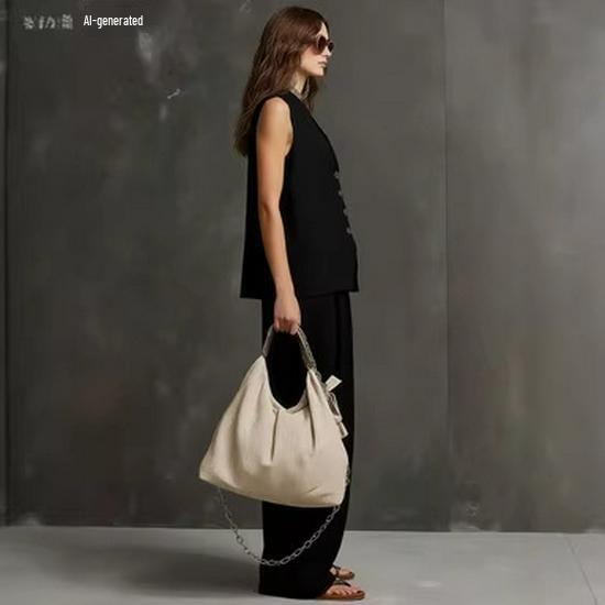 2026 European-American Linen Summer Set: Sleeveless Vest + Wide-Leg Pants - Gentle, Effortless Style