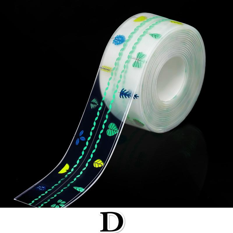 

Для ванной комнаты, кухонные аксессуары, душевая кабина, уплотнительная лента, самоклеящаяся водонепроницаемая наклейка на стену, лента для края раковины D