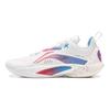 Li Ning Speed 10 Cushioning Slip Resistant Abrasion Resistant Breathable Low top Basketball Shoes Men's White Pink Blue ABAT085-76
