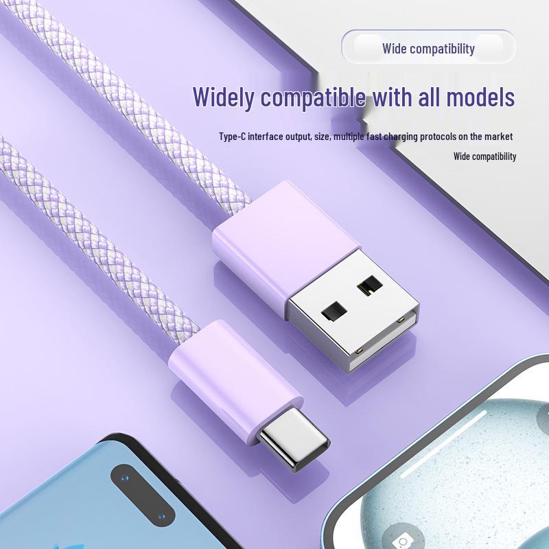 Macaron Color Type-C Data Cable for Apple 15/16, Samsung - Fast Charging USB Cable