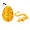 Unique Easter Present 3D Printed Mini Dragon Egg Articulated Fidget Toy Inside Kids Playset Basket Stuffers Collectible Flexible Gift for Teens