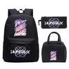 Animation Cartoon With Peripheral Printing Children'S Spine Backpack Set, Primary And Secondary School Student Leisure Schoolbag