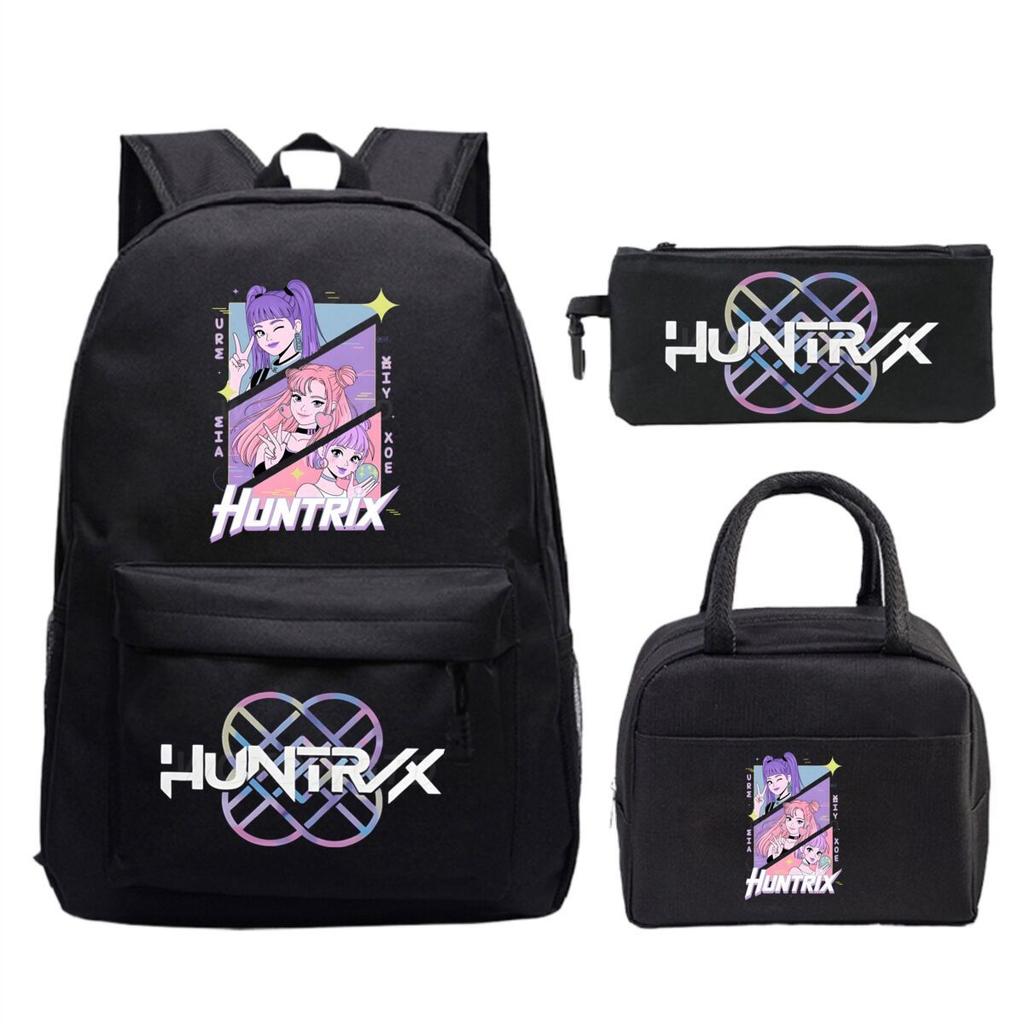 Animation Cartoon With Peripheral Printing Children'S Spine Backpack Set, Primary And Secondary School Student Leisure Schoolbag