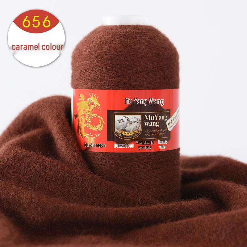 Pure Cashmere Machine-Knitted Medium-Fine Yarn for Hand-Knitting Scarves and Baby Items