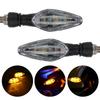 Universal Motorcycle LED Turn Signal Light Amber Flasher Indicator Waterproof Warning Blinker Rear Tail Lights for Motor Scooter