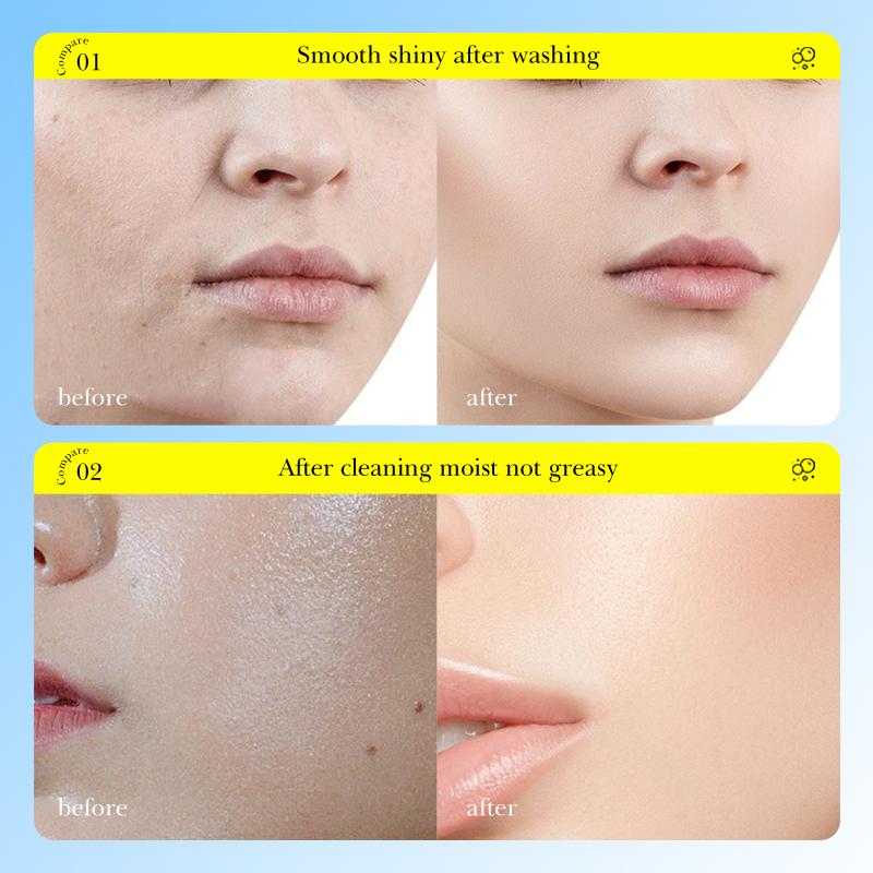 SADOER Peach Green Tea Lemon Facial Cleanser Face Wash Foam Face Cleanser Moisturizing Deep Cleansing Facial Skin Care Cleanser
